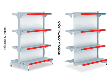 Gondola Fit 40 Farma Centro